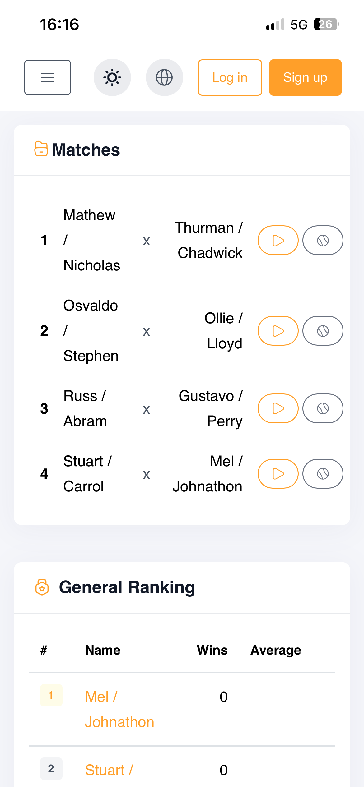 Captura de tela mobile do Super8 2